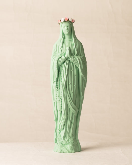 Vierge Sapristi V2 couronnée de fleurs