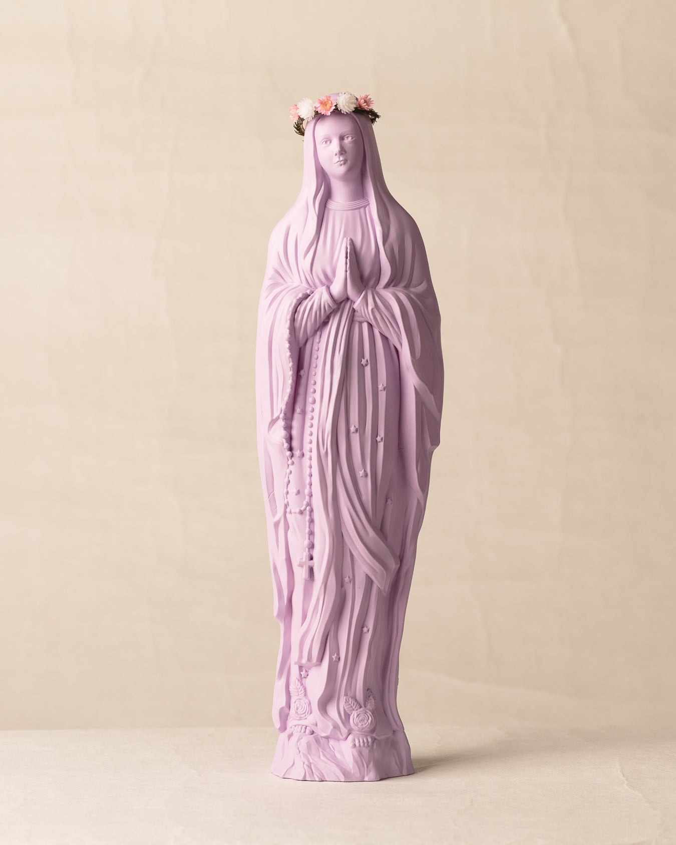 Vierge Sapristi V2 couronnée de fleurs