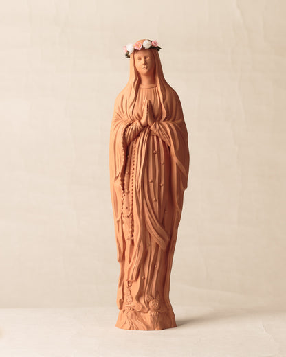 Vierge Sapristi V2 couronnée de fleurs