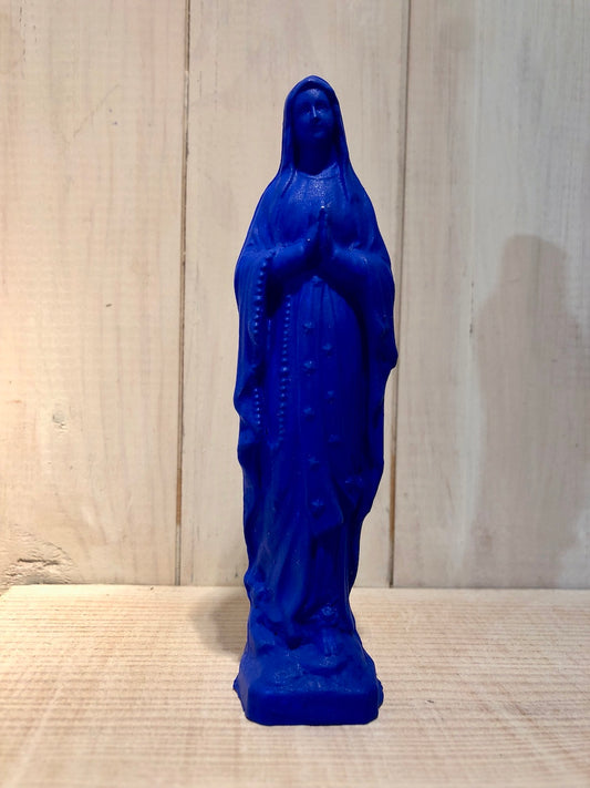 Statuette vierge bleu Klein