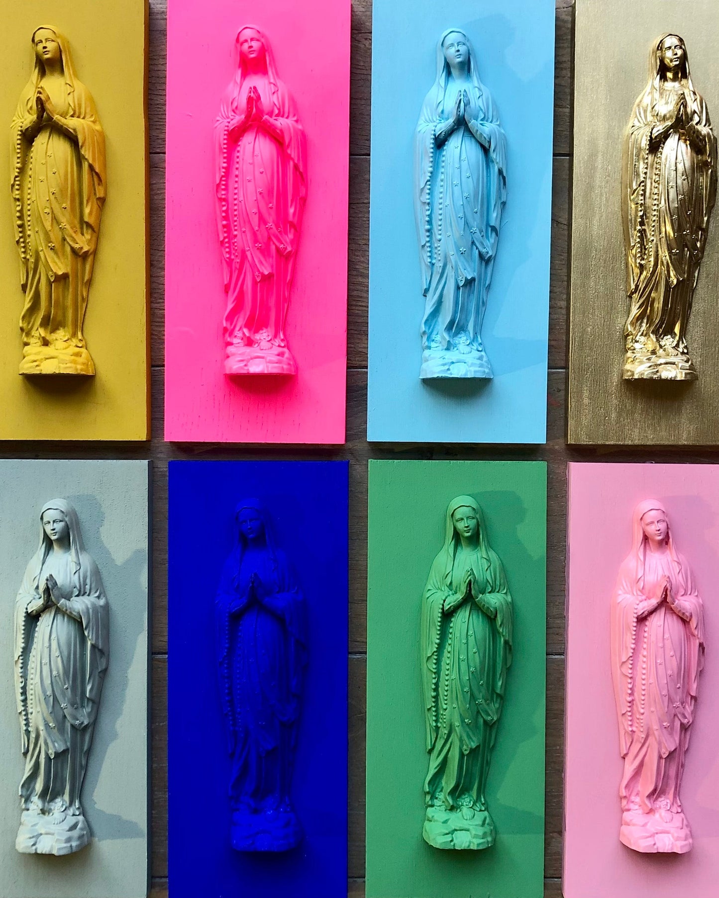 Les Vierges sur cadre